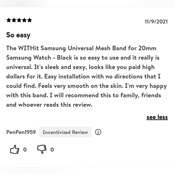 New! Black Stainless Steel Mesh Band for 20mm Smartwatch! -Universal - Picture 7 of 7